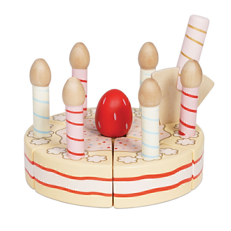Le Toy Van Honeybake Vanilla Birthday Cake Le Toy Van Pretend Play at Little Earth Nest Eco Shop Geelong Online Store Australia