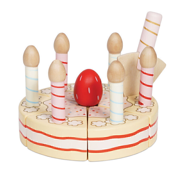 Le Toy Van Honeybake Vanilla Birthday Cake Le Toy Van Pretend Play at Little Earth Nest Eco Shop Geelong Online Store Australia