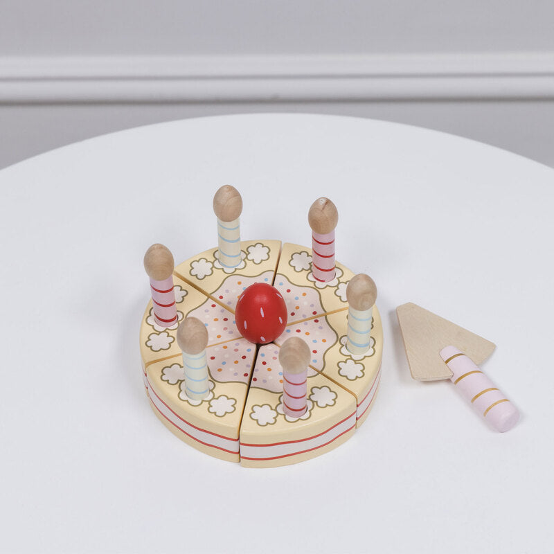 Le Toy Van Honeybake Vanilla Birthday Cake Le Toy Van Pretend Play at Little Earth Nest Eco Shop Geelong Online Store Australia
