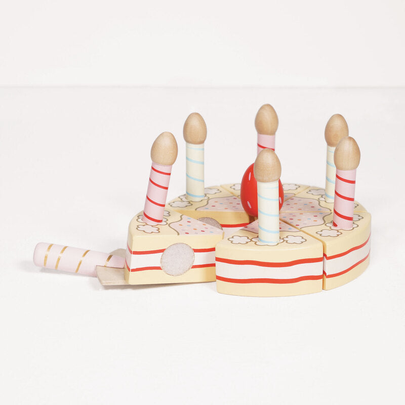 Le Toy Van Honeybake Vanilla Birthday Cake Le Toy Van Pretend Play at Little Earth Nest Eco Shop Geelong Online Store Australia