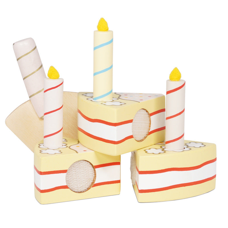 Le Toy Van Honeybake Vanilla Birthday Cake Le Toy Van Pretend Play at Little Earth Nest Eco Shop Geelong Online Store Australia
