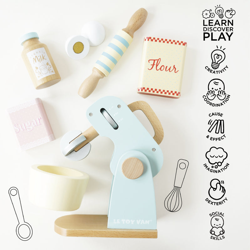 Le Toy Van Honeybake Mixer Le Toy Van Toy Kitchens & Play Food at Little Earth Nest Eco Shop Geelong Online Store Australia