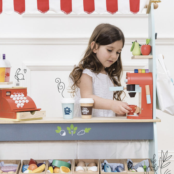 Le Toy Van Cafe Espresso Machine Le Toy Van Toy Kitchens & Play Food at Little Earth Nest Eco Shop
