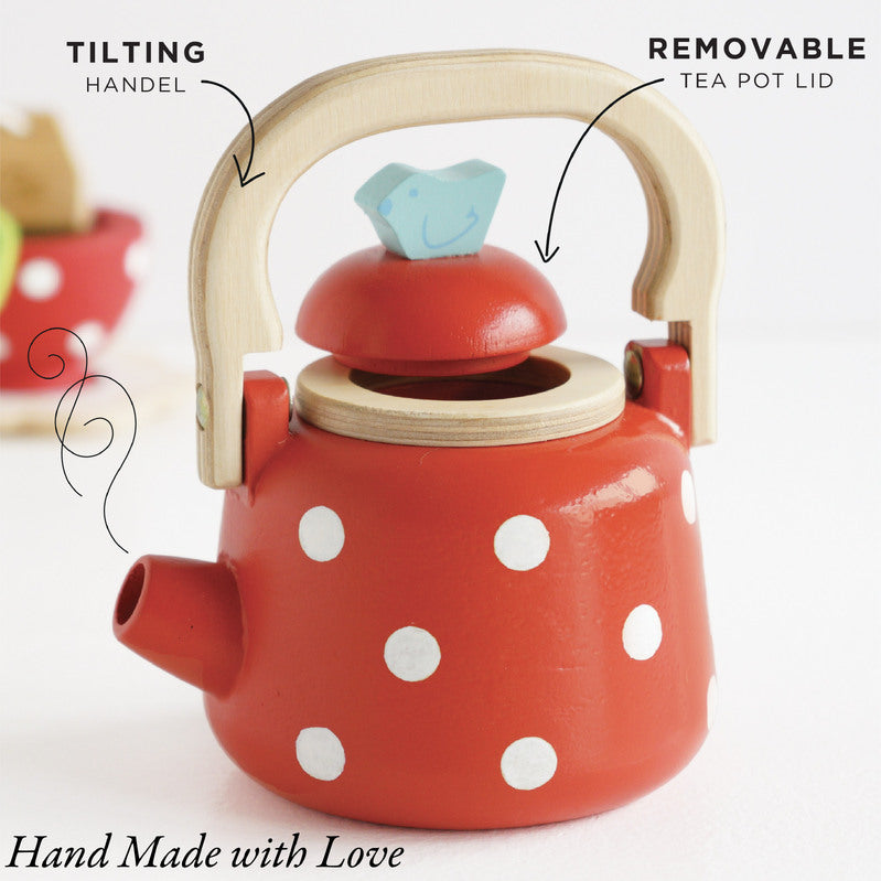 Le Toy Van Dotty Kettle Le Toy Van Pretend Play at Little Earth Nest Eco Shop Geelong Online Store Australia