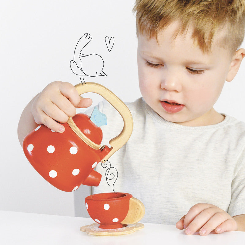 Le Toy Van Dotty Kettle Le Toy Van Pretend Play at Little Earth Nest Eco Shop Geelong Online Store Australia