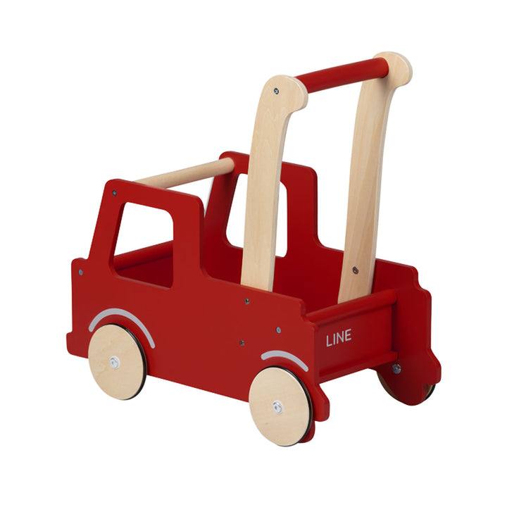 Moover Line Red Truck Walker Moover Toys Baby Walkers and Entertainers at Little Earth Nest Eco Shop