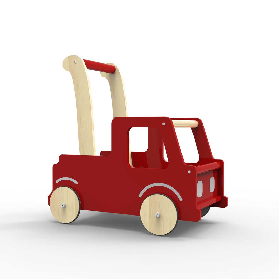 Moover Line Red Truck Walker Moover Toys Baby Walkers and Entertainers at Little Earth Nest Eco Shop Geelong Online Store Australia