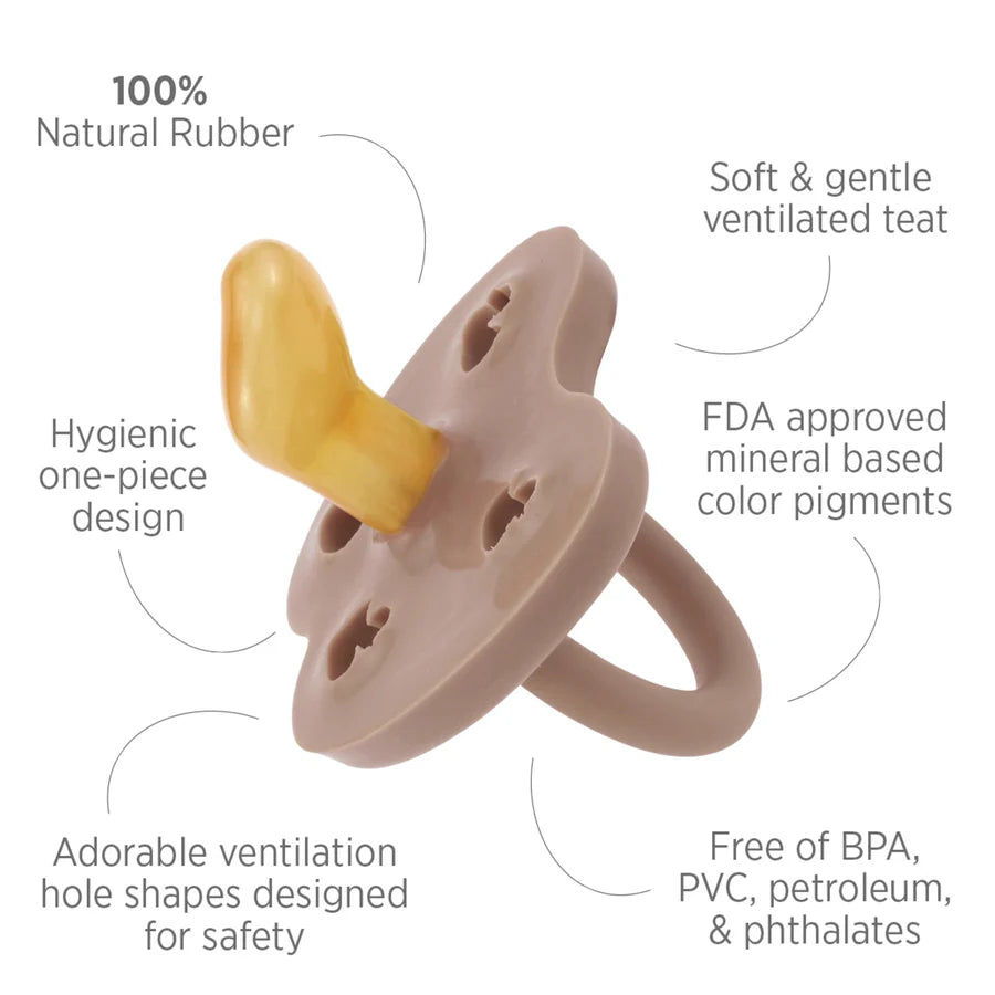 Hevea Natural Rubber Dummy Pacifier Coloured Hevea Baby Baby Care at Little Earth Nest Eco Shop Geelong Online Store Australia