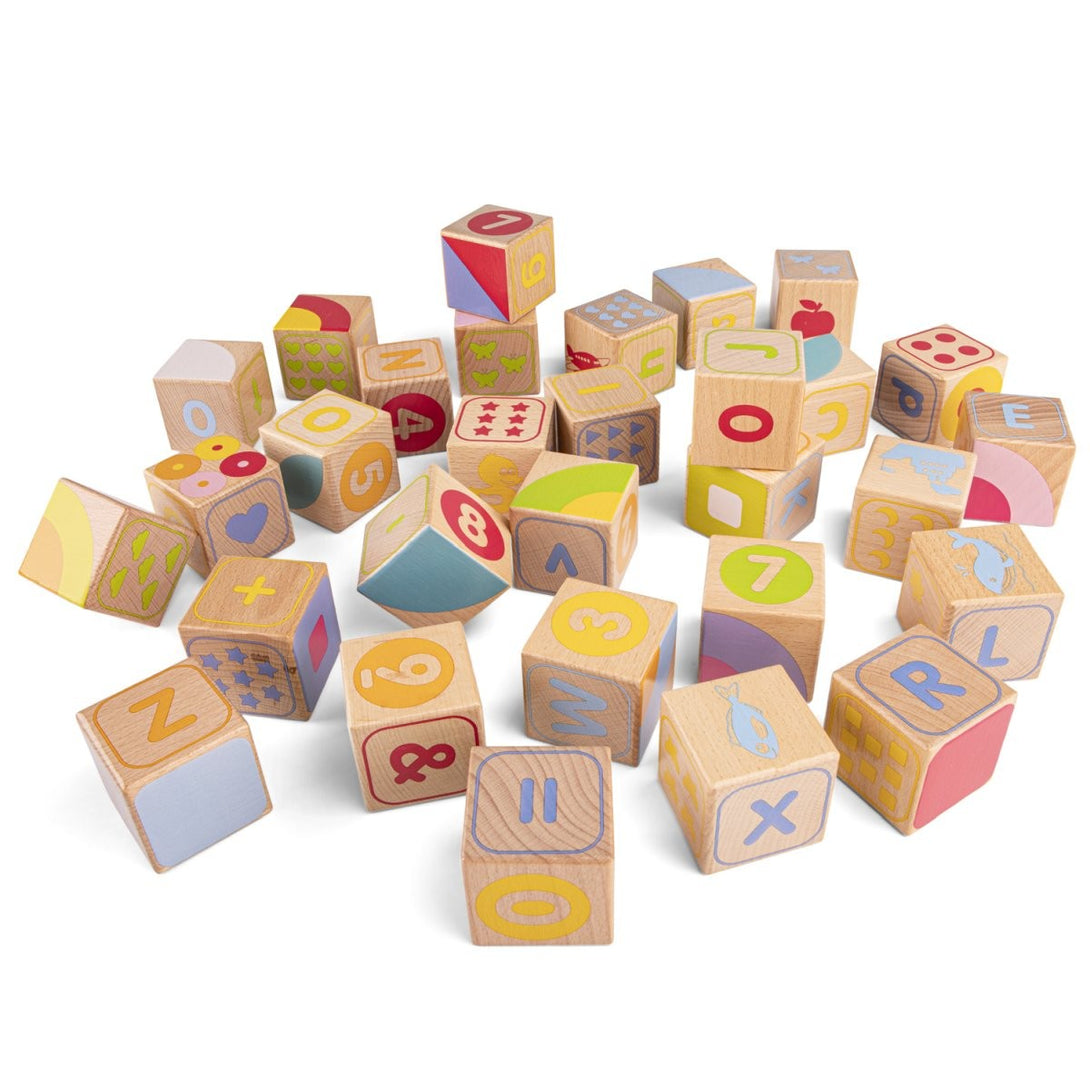 Toy Store Blocks ABC Wooden Blocks New Classic Toys – Little Earth Nest