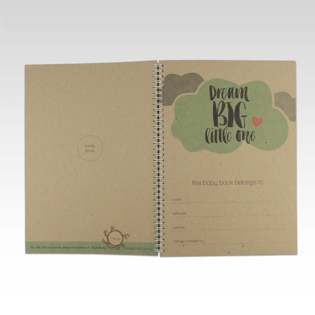 Baby Book RHI Creative Books at Little Earth Nest Eco Shop Baby Book - RHI Creative Baby Book - Little Earth Nest Geelong Online Store Australia