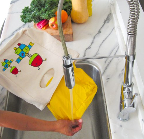 Fluf Robots Lunch Bag Fluf Lunch Boxes and Bags at Little Earth Nest Eco Shop Geelong Online Store Australia