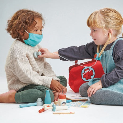 Tenderleaf Toys Wooden Doctors Set Tenderleaf Toys Pretend Play at Little Earth Nest Eco Shop