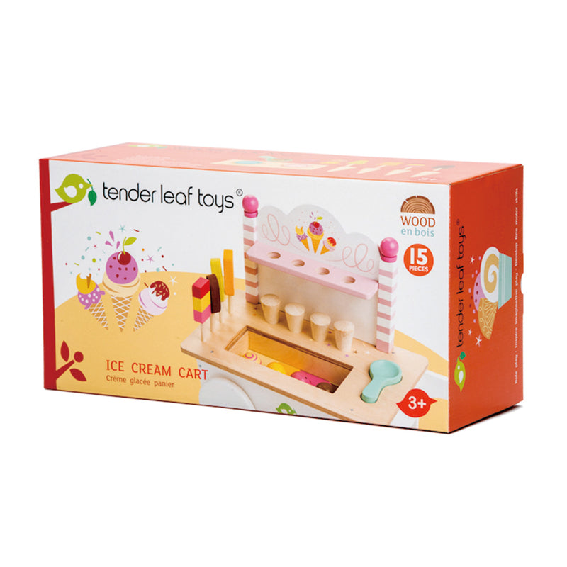 Wooden Toy Icecream Cart by Tenderleaf Toys Tenderleaf Toys Pretend Play at Little Earth Nest Eco Shop Geelong Online Store Australia