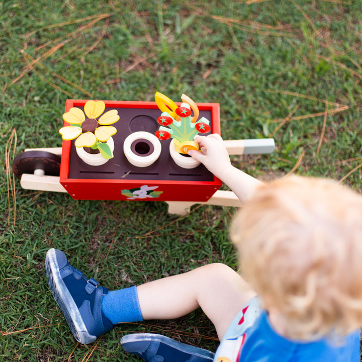 Garden Wheelbarrow Set by Tenderleaf Toys Tenderleaf Toys Toys at Little Earth Nest Eco Shop
