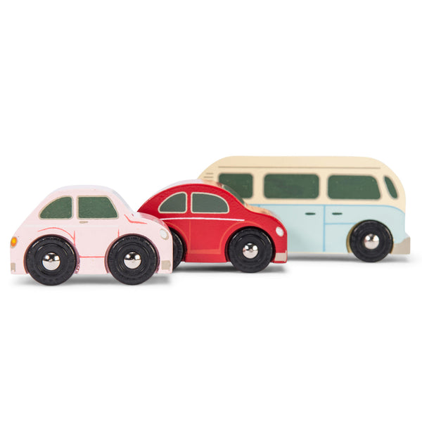 Le Toy Van Retro Metro Car Set Le Toy Van Play Vehicles at Little Earth Nest Eco Shop