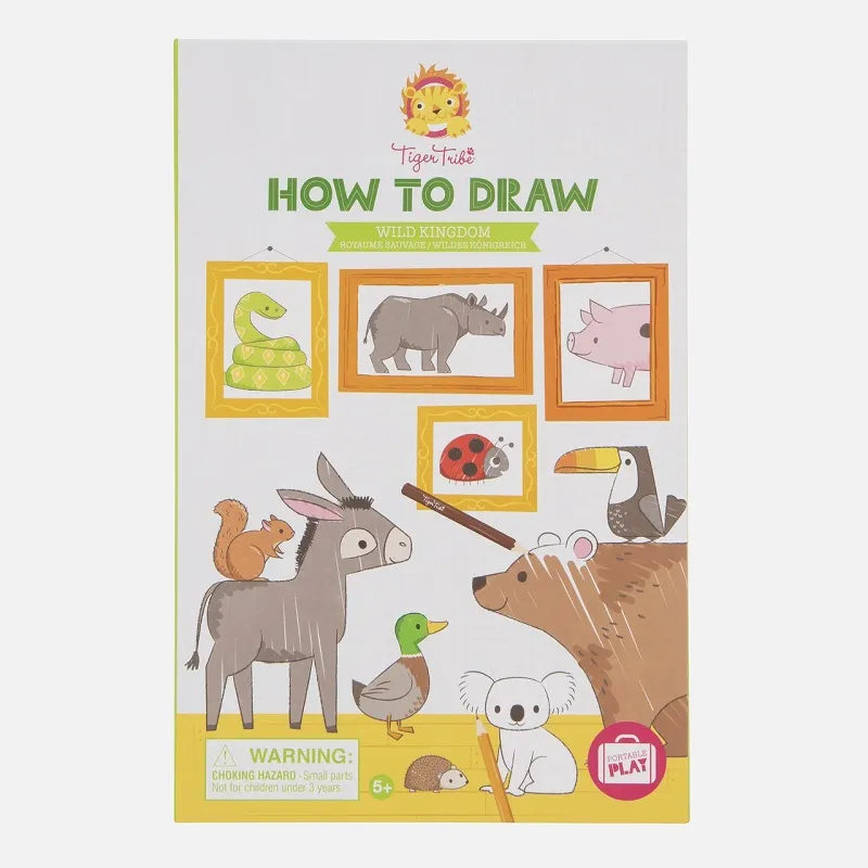 Tiger Tribe How to Draw Set Tiger Tribe Art and Craft Kits Wild Kingdom at Little Earth Nest Eco Shop Geelong Online Store Australia
