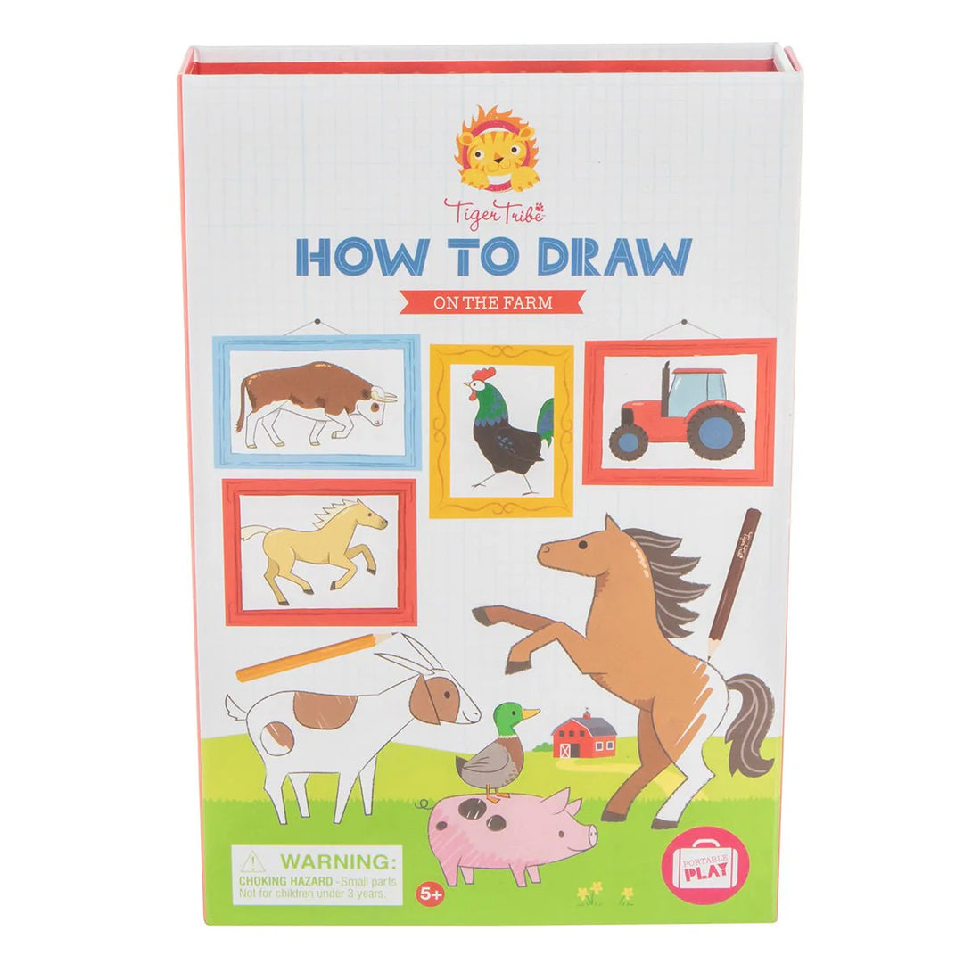 Tiger Tribe How to Draw Set Tiger Tribe Art and Craft Kits Farm at Little Earth Nest Eco Shop Geelong Online Store Australia