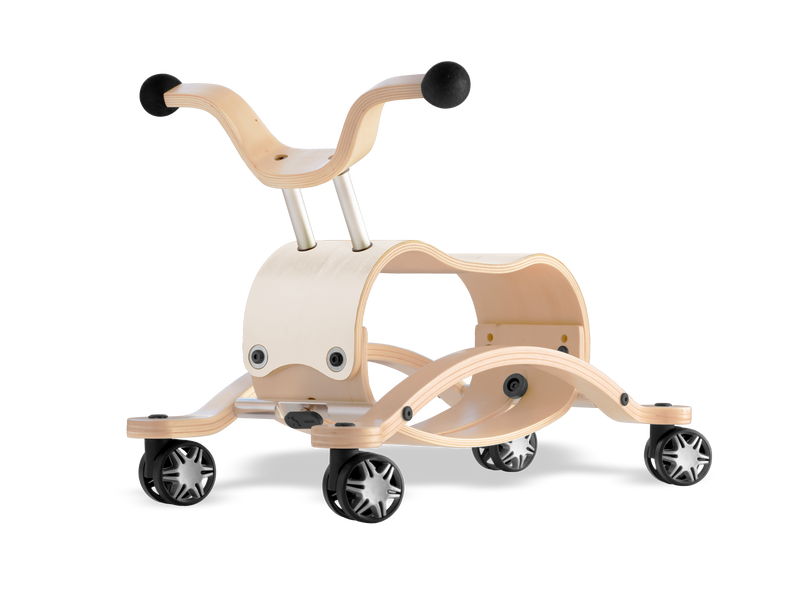 Wishbone Mini Flip Racer with Race Base Wishbone Australia Toys Vintage White at Little Earth Nest Eco Shop Geelong Online Store Australia