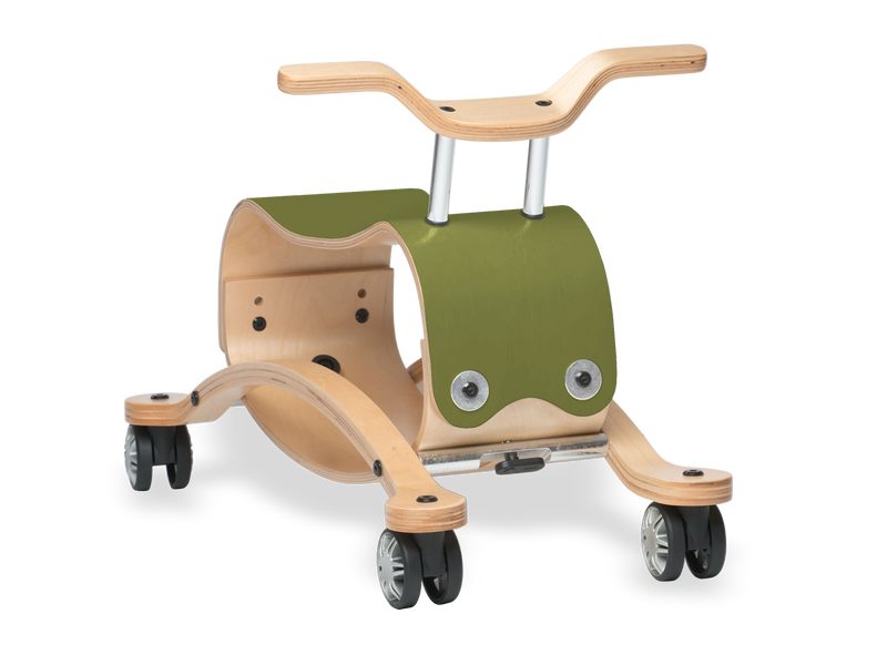 Wishbone Flip Ride-on Rocker Wishbone Australia Kids Riding Vehicles Olive at Little Earth Nest Eco Shop Geelong Online Store Australia