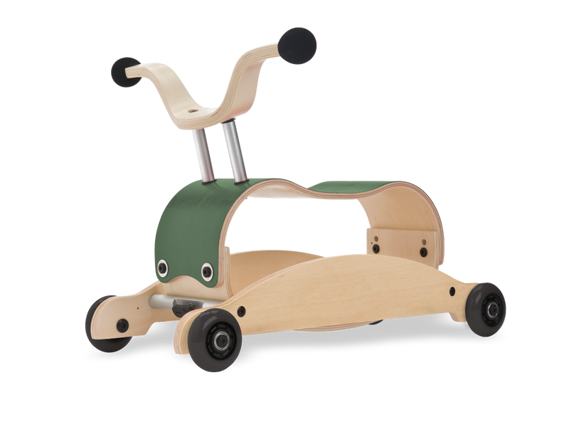 Wishbone Mini Flip Ride On Toy Rocker Wishbone Australia Kids Riding Vehicles Pine Green at Little Earth Nest Eco Shop Geelong Online Store Australia