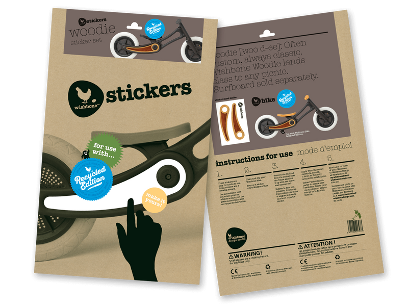 Wishbone Recycled Edition Sticker Kits Wishbone Australia Bicycle Accessories at Little Earth Nest Eco Shop Geelong Online Store Australia