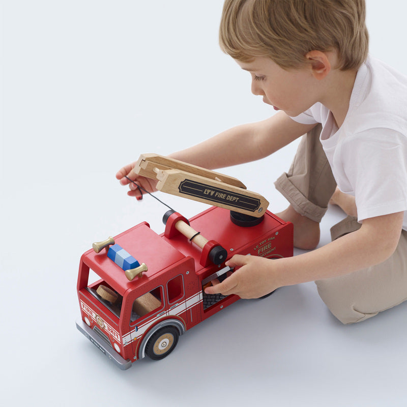 Le Toy Van Fire Engine Set Le Toy Van Play Vehicles at Little Earth Nest Eco Shop Geelong Online Store Australia