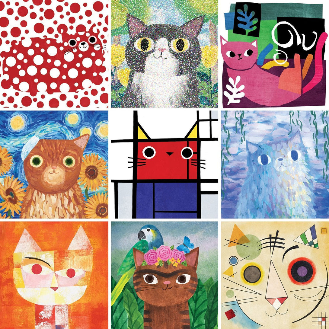 Mudpuppy 500 Piece Puzzle Mudpuppy Puzzles Artsy Cats at Little Earth Nest Eco Shop Geelong Online Store Australia