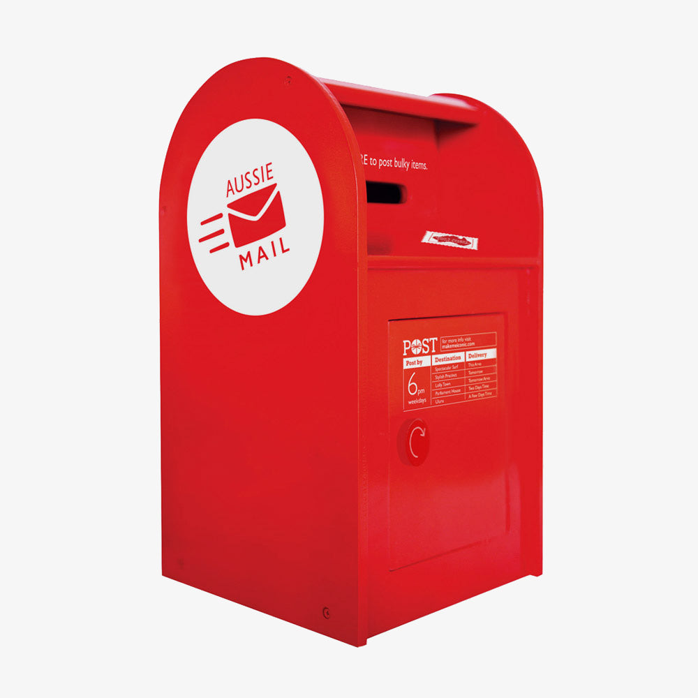 Make Me Iconic Post Box Make Me Iconic Pretend Play at Little Earth Nest Eco Shop Geelong Online Store Australia