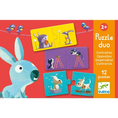 Djeco Duo Puzzle Djeco Puzzles Opposites at Little Earth Nest Eco Shop Geelong Online Store Australia