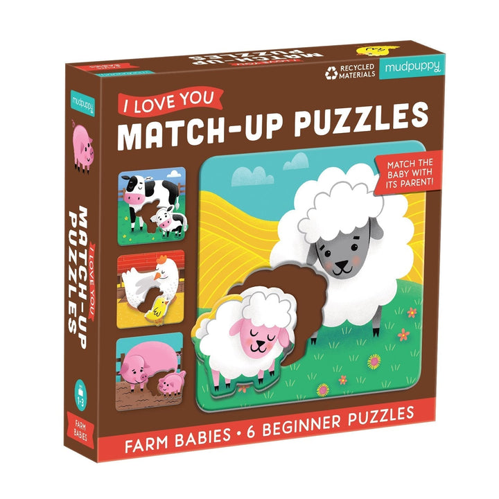 Mudpuppy Match Up Puzzles Mudpuppy Puzzles Farm at Little Earth Nest Eco Shop