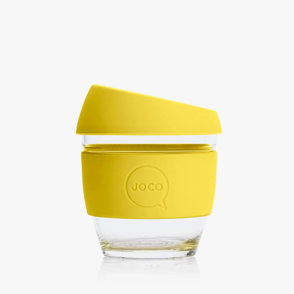 Joco Reusable Glass Cup 8oz Joco Coffee & Tea Cups Meadowlark at Little Earth Nest Eco Shop Joco Reusable Glass Cup 8oz Geelong Online Store Australia