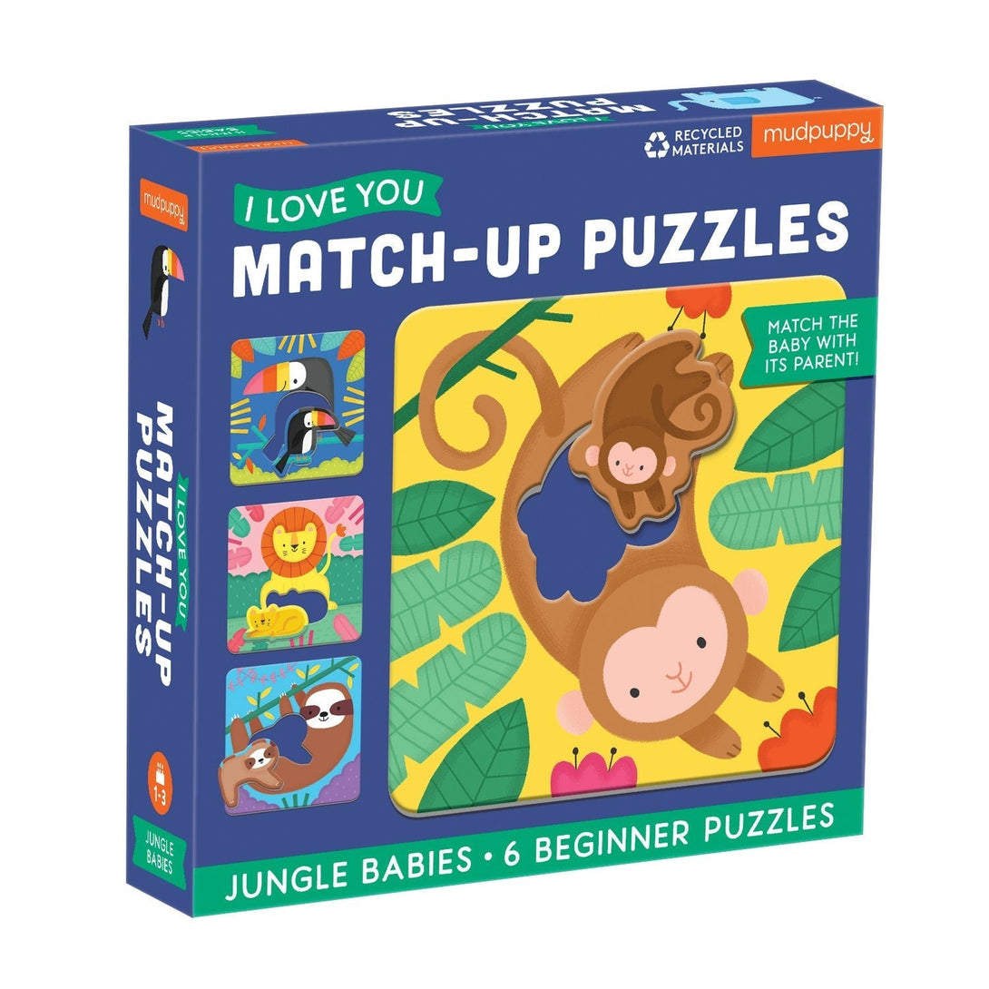 Mudpuppy I Love You Match Up Puzzles Toddler Puzzle Mudpuppy Puzzles Jungle at Little Earth Nest Eco Shop Geelong Online Store Australia