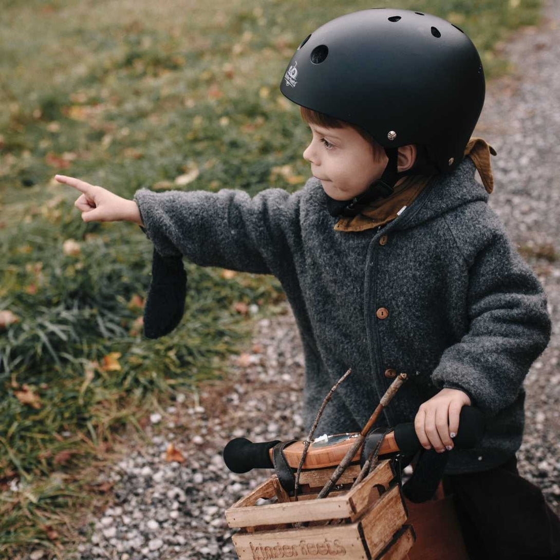 Kinderfeets Toddler Bike Helmet Matte Kinderfeets Helmets at Little Earth Nest Eco Shop Geelong Online Store Australia