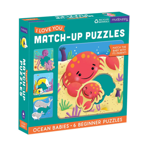 Mudpuppy Match Up Puzzles Mudpuppy Puzzles Ocean at Little Earth Nest Eco Shop
