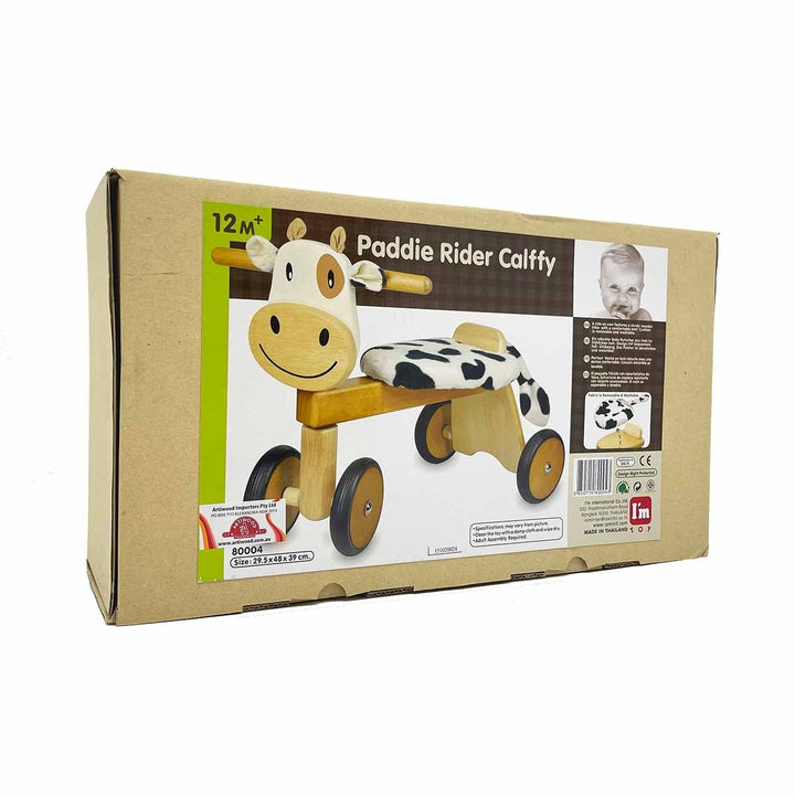 Calffy Paddie Rider Ride-On Cow Im Toy Kids Riding Vehicles at Little Earth Nest Eco Shop