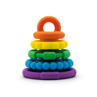 Jellystone Designs Silicone Rainbow Stacker Jellystone Designs Dummies and Teethers at Little Earth Nest Eco Shop
