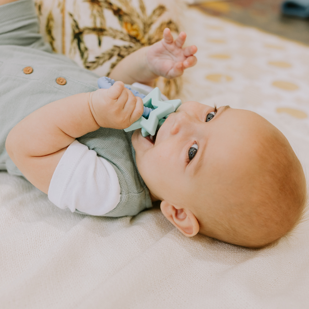 Jellystone Designs Star Teether Jellystone Designs Dummies and Teethers at Little Earth Nest Eco Shop Geelong Online Store Australia