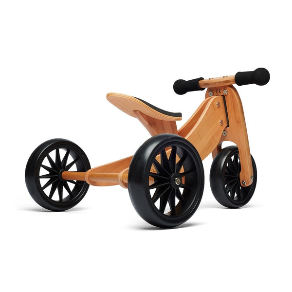 Kinderfeets Tiny Tot Trike Bamboo 2 in 1 Kinderfeets Kids Riding Vehicles at Little Earth Nest Eco Shop