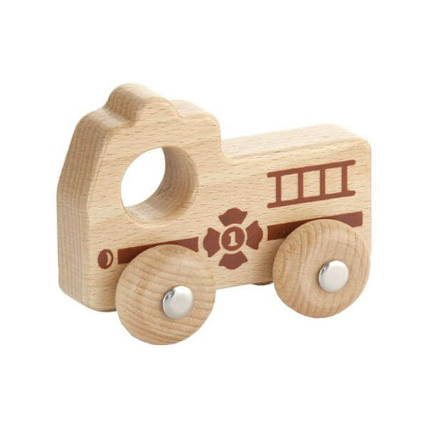 Natural Wooden Emergency Cars by Viga Viga Toys Toy Cars at Little Earth Nest Eco Shop