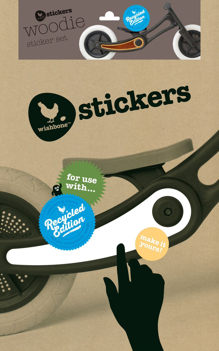 Wishbone Recycled Edition Sticker Kits Wishbone Australia Bicycle Accessories at Little Earth Nest Eco Shop