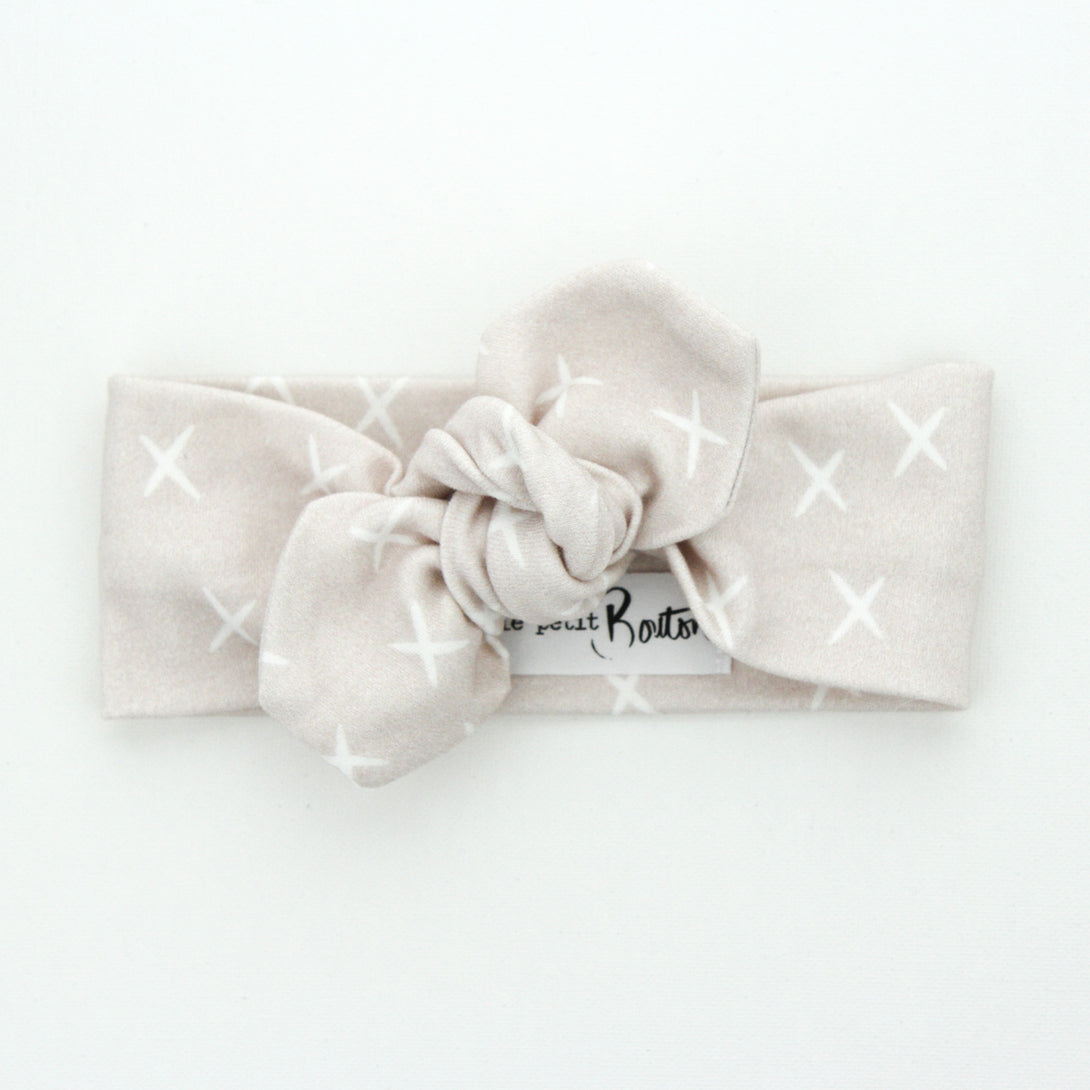 Le Petit Bouton Headband Le Petit Bouton Baby & Toddler Clothing Linen Cross TK at Little Earth Nest Eco Shop Geelong Online Store Australia