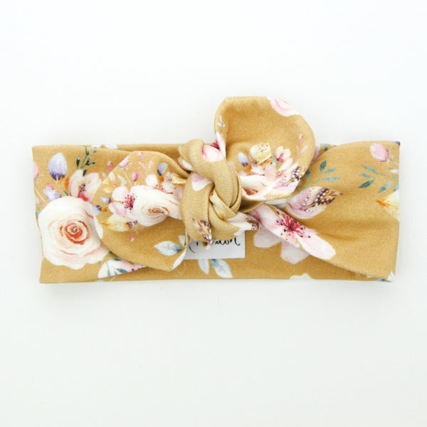 Le Petit Bouton Headband Le Petit Bouton Baby & Toddler Clothing Caramel Bloom TK at Little Earth Nest Eco Shop Geelong Online Store Australia