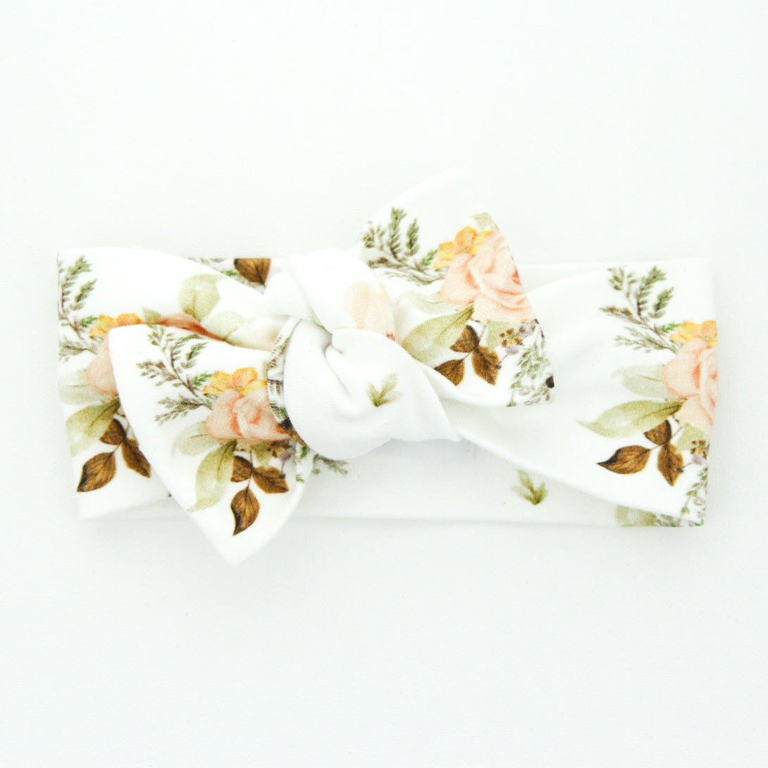 Le Petit Bouton Headband Le Petit Bouton Baby & Toddler Clothing Peach Rose BK at Little Earth Nest Eco Shop Geelong Online Store Australia