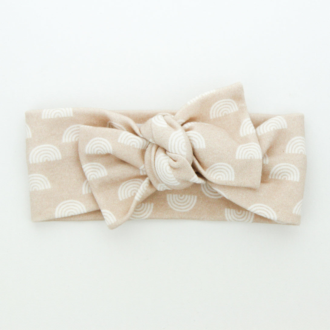 Le Petit Bouton Headband Le Petit Bouton Baby & Toddler Clothing Sand Rainbow BK at Little Earth Nest Eco Shop Geelong Online Store Australia