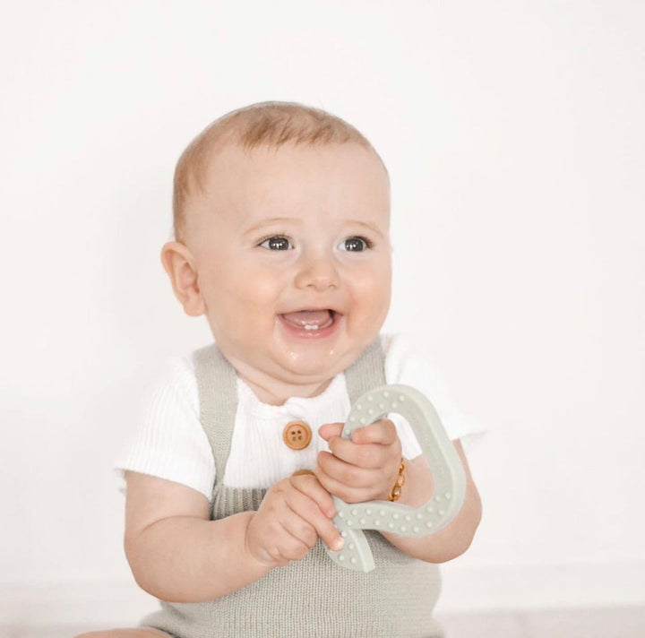Pear Teether Little Giggles General at Little Earth Nest Eco Shop
