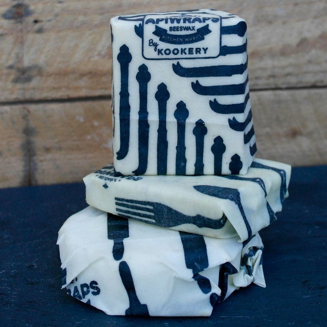 Reusable Beeswax Wraps Cheese Lover Set Apiwraps Food Storage Containers at Little Earth Nest Eco Shop Geelong Online Store Australia
