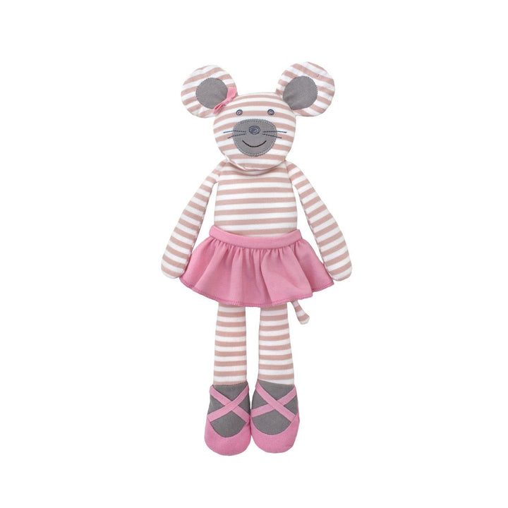 Apple Park Organic Plush Toy Apple Park Organic Baby Gifts Ballerina Mouse at Little Earth Nest Eco Shop