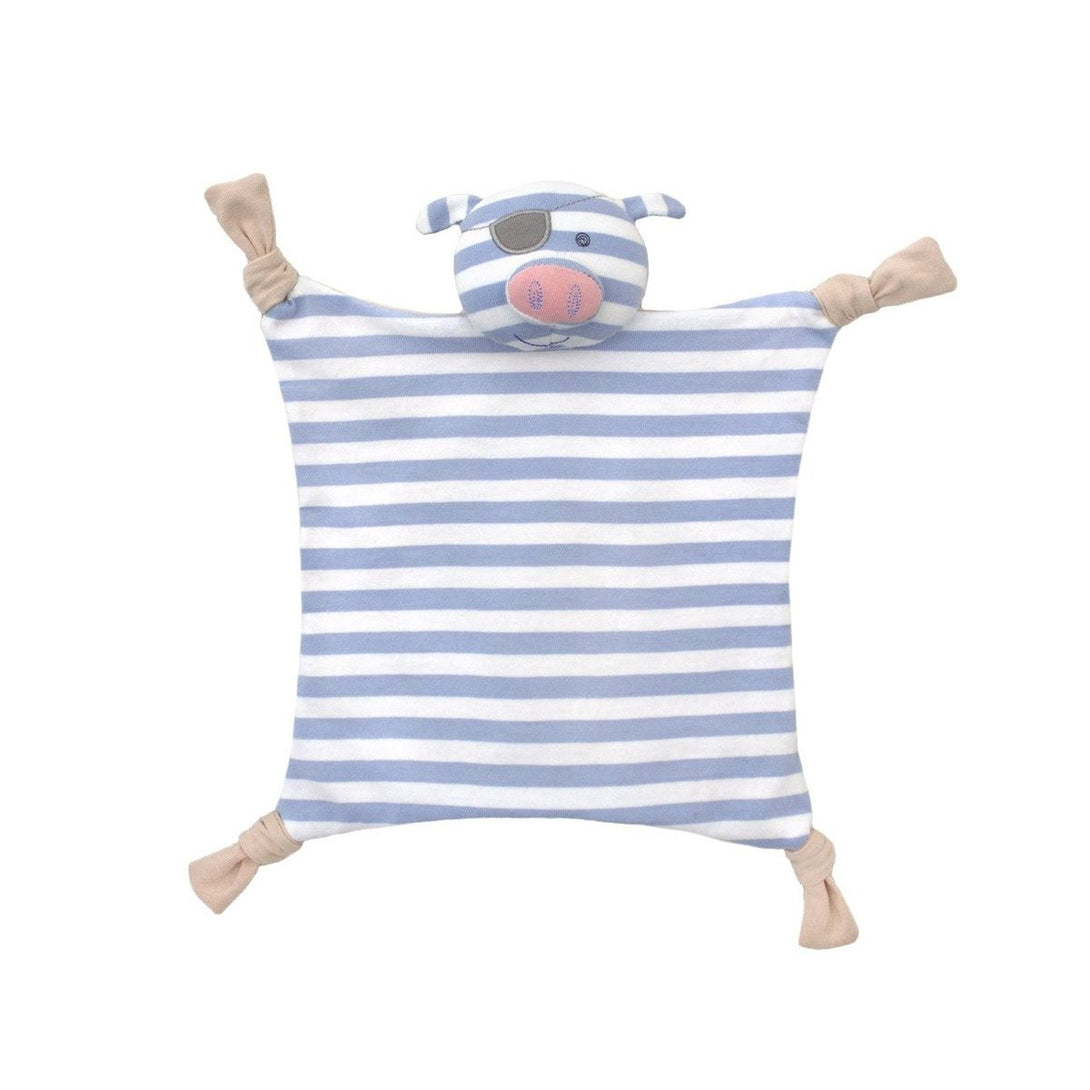 Apple Park Organic Teether Blankie Apple Park Organic Dummies and Teethers Pirate Pig at Little Earth Nest Eco Shop Geelong Online Store Australia