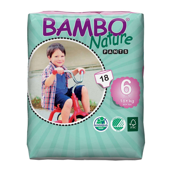 Bambo Eco Disposable Training Pants Bambo Nature Nappies at Little Earth Nest Eco Shop