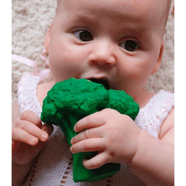 Brucy the Broccoli Teether by Oli and Carol Oli and Carol Dummies and Teethers at Little Earth Nest Eco Shop